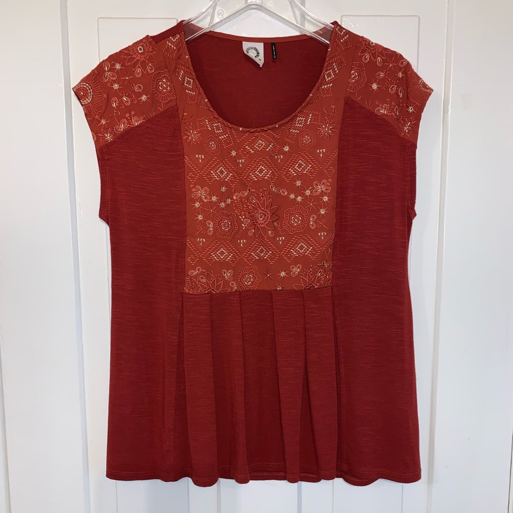 Anthropologie Akemi Kin Arcana Embroidered Top - Picture 2 of 16